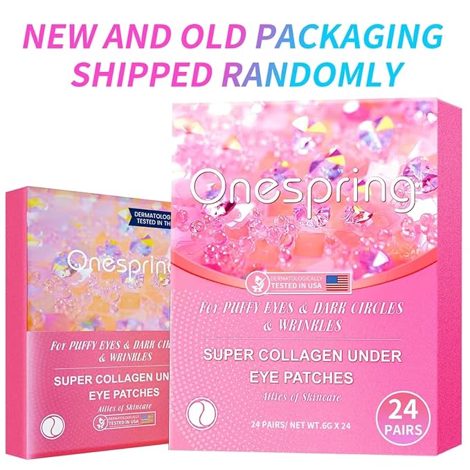 Under Eye Patches (24 Pairs) - Eye Masks for Wrinkles, Puffy Eyes, Dark Circles, Eye Bags, Easter Basket Stuffers, Gifts for Teenage Girls, Under Eye Mask for Refreshing, Revitalizing