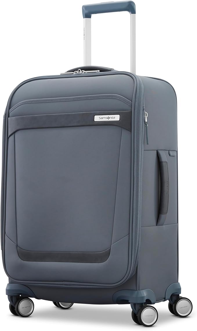 Samsonite Elevation Plus 22-Inch Carry-On - Expandable Softside Spinner Luggage - Slate