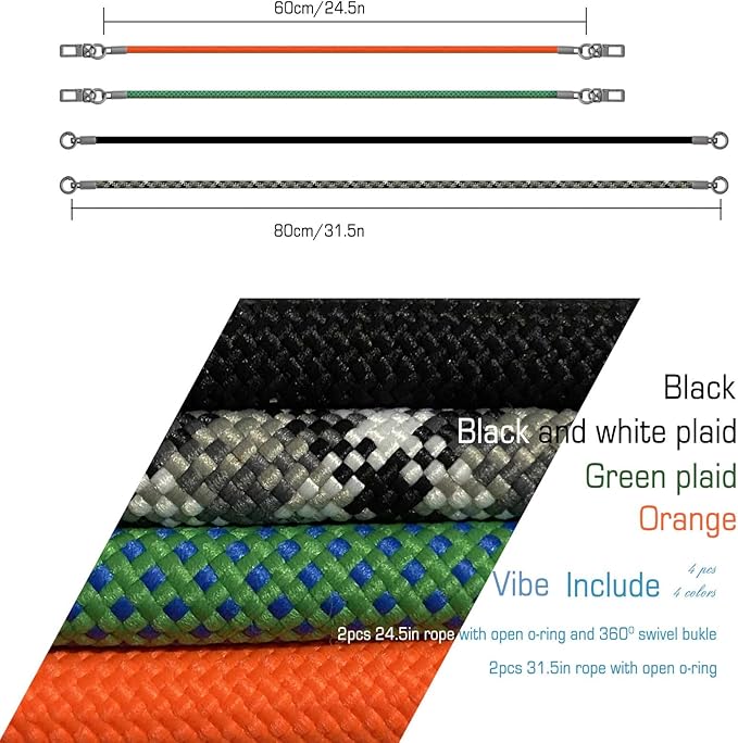 4-Pack Paracord Bag Handles – DIY Replacement Straps for Shoulder Bags, Crossbody Bags & Handbags
