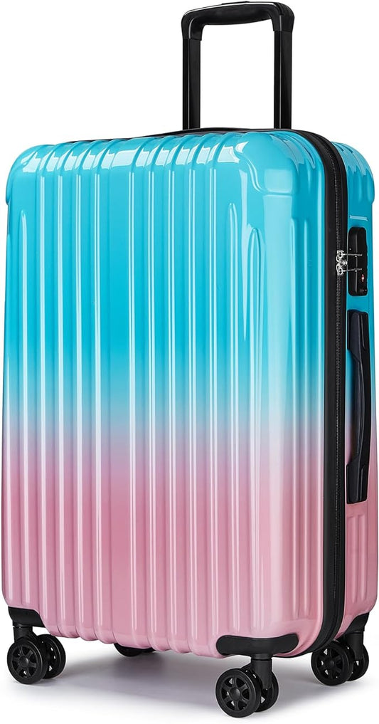 Carry on Luggage - Airline Approved Suitcases with Spinner Wheels, Built-In TSA Lock，Hard Shell Expandable Suitcases