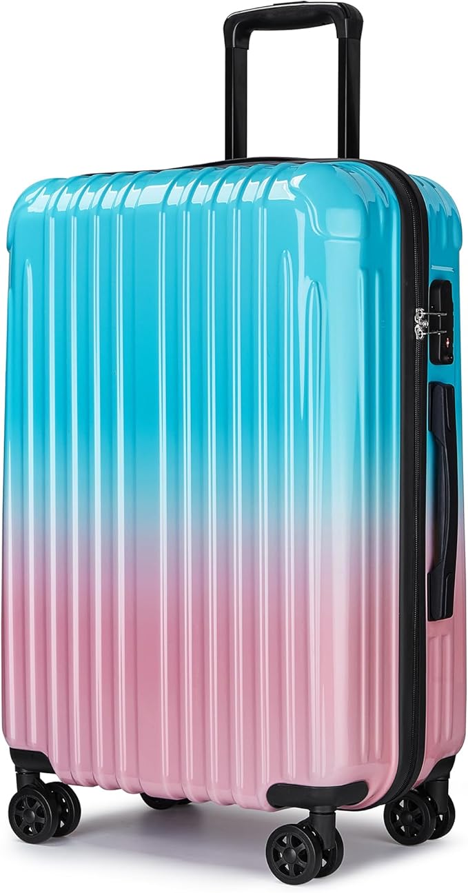 27 inch Luggage - Airline Approved Suitcases with Spinner Wheels, Built-In TSA Lock，Hard Shell Expandable Suitcases