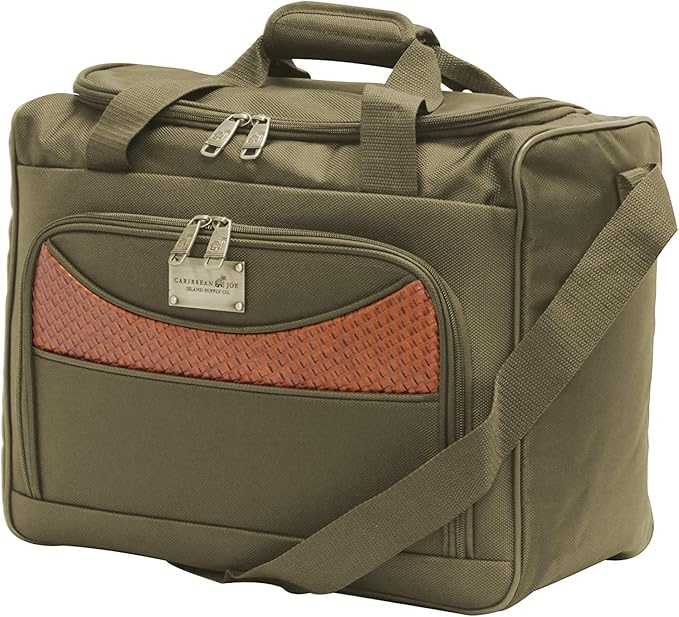 Pathfinder Luggage Sets with Spinner Wheels, Softside Expandable 20" 24" 28" Suitcase Carry-On 15 Inch Tote Bag