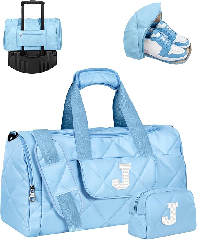Best Friend Birthday Gifts for Women, Personalized Weekender Bag for Overnight, Airplane Friendly Travel Bag with Toiletries, Unique Gift for Mom, Sister, Teacher, Women, Teens