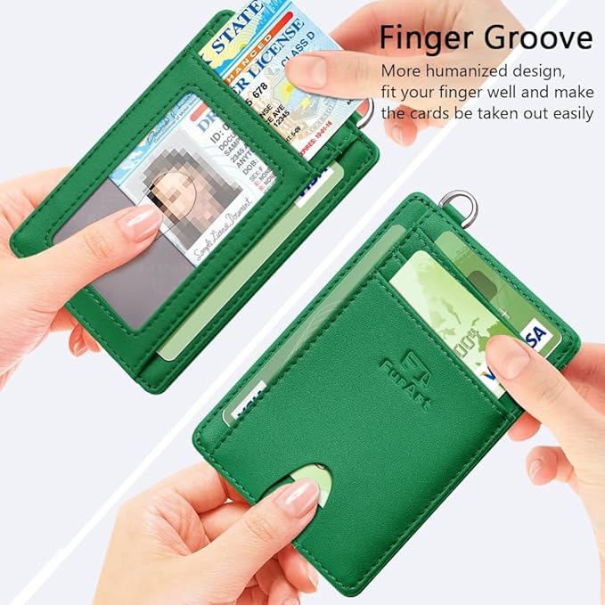 FurArt Slim Minimalist Wallet, Front Pocket Wallets, RFID Blocking, Credit Card Holder for Men