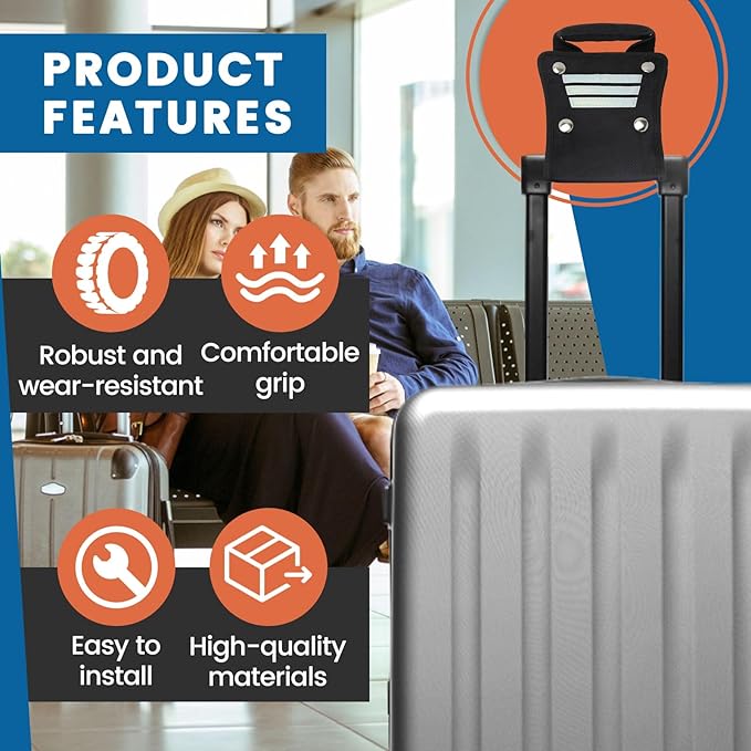 Convenient Luggage Handle Extender for Your Short & Wide Luggage Handle, Great Extension for Your Carry On