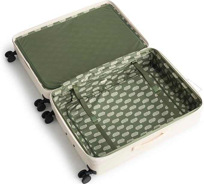 Hardside 3 Piece Luggage Set, Cottage Cream, One Size