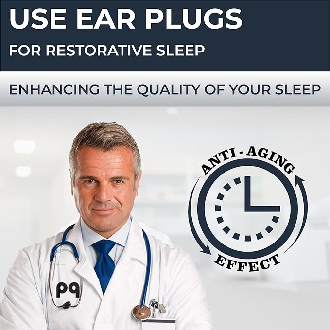 PQ Wax Ear Plugs for Sleeping, Swimming - 50 Noise Cancelling Silicone Gel Wax Earplugs, Ear Protection for Sleep and Swim, Soft Wax Pillows with Sound Blocking Level 32Db, (50 Pillows), Color: White