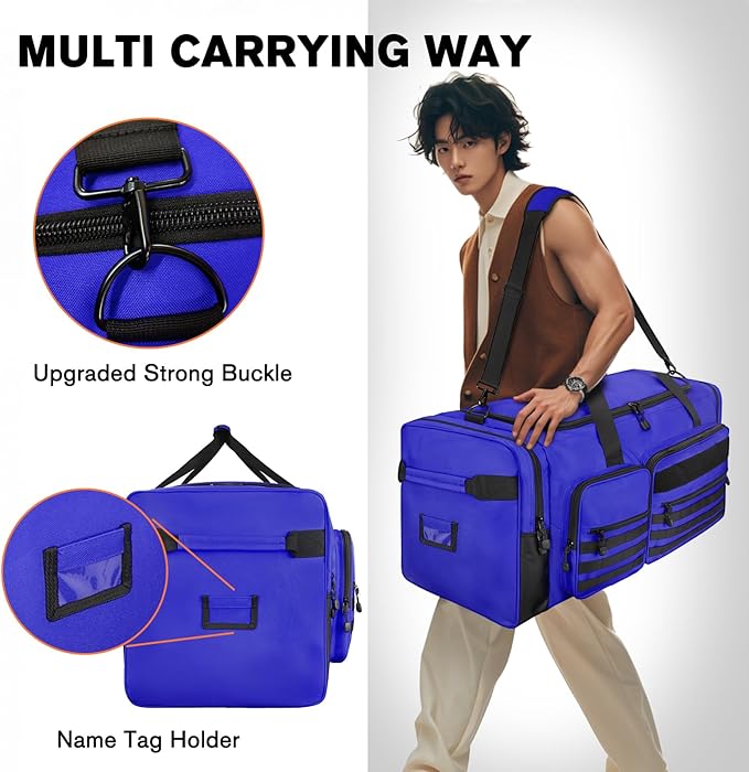 Goloni 130L Heavy Duty Large Duffle Equipment Bag,Catchers Gear Bag with Shoe Compartment,Baseball Duffle Bag