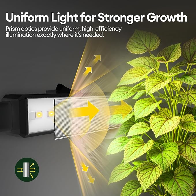 Grow Lights for Indoor Plants, Sunlike Full Spectrum 5000K 1FT LED Growing Lamp 28W (4 x 7W), T5 Grow Light Strip for Seed Starting, Vegetables, Linkable, Black, 4-Pack