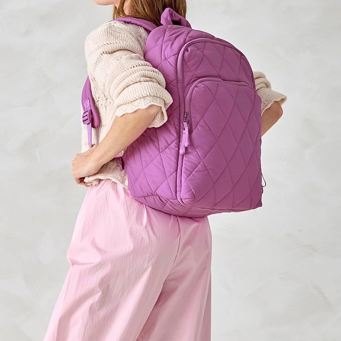 Vera Bradley Women's Featherweight Westover Hybrid Backpack, Iris Orchid, One Size