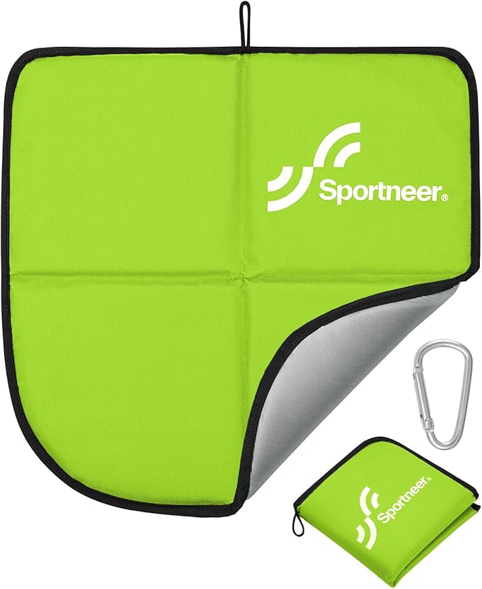 Sportneer Sitting Pad: Lightweight Waterproof Folding Seat Pad for Backpacking, 15.75'' x 15.75'' Portable Camping Seat Mat for Hiking, Picnics Beach & Outdoor Use, 0.13lbs