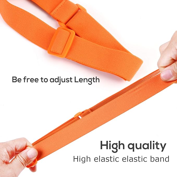 Luggage Straps Bag Bungees for Add a Bag Easy to Travel Suitcase Elastic Strap Belt (Orange, M-Orange)