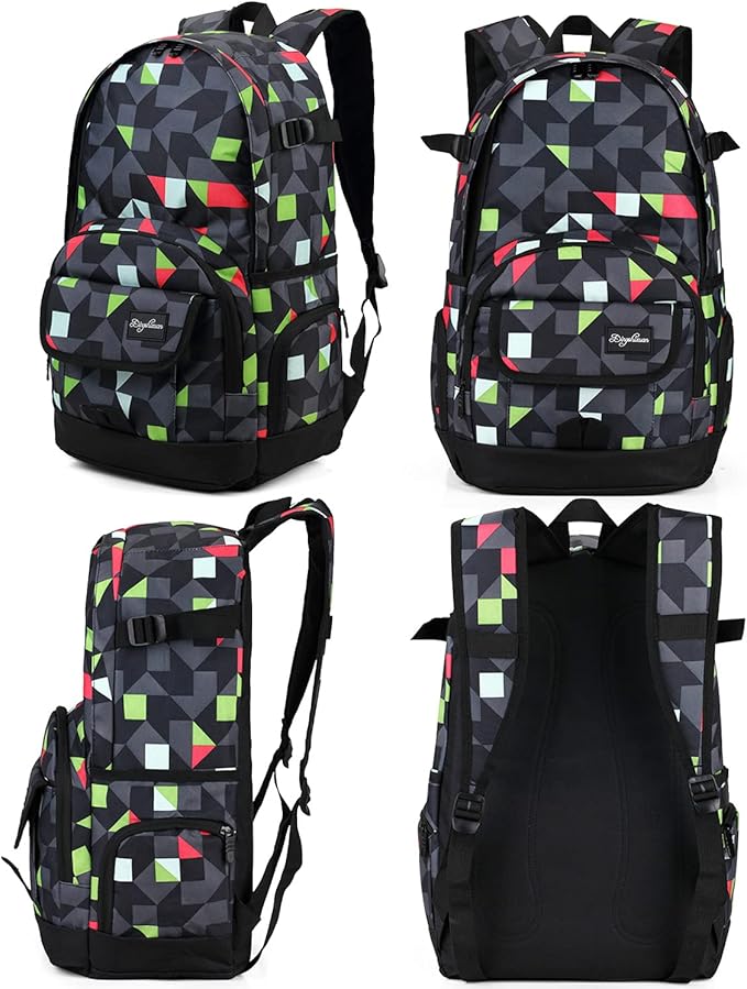 rickyh style School Backpack Travel Bag for Men & Women Lightweight College Back Pack with Laptop Compartmen
