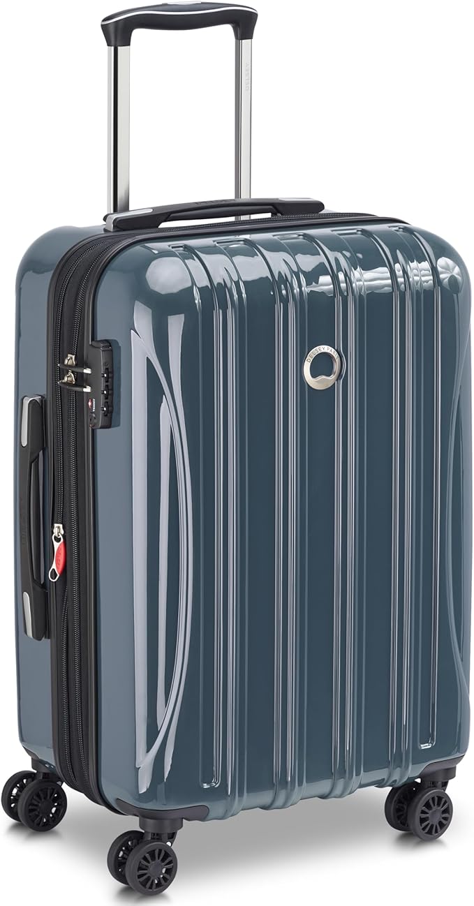 DELSEY PARIS Helium Aero Hardside Expandable Luggage with Spinner Wheels, Orion Blue, 2-Piece Set (21/24)
