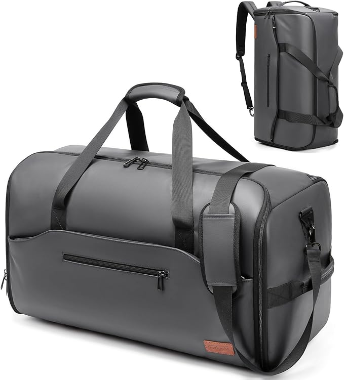 Garment Bags for Travel,45L Carry on Convertible Garment Duffle bag for Men Women - 3 in 1 Hanging Suit Travel Bag with Shoulder Strap