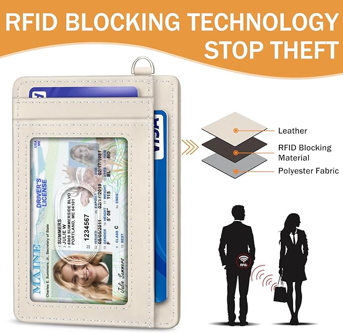Yonlevres Credit Card Holder Slim Wallet, Floral Cat RFID Wallet Women Front Pocket Small Card Holder, Travel Cute Funny Thin RFID Blocking Case Organizer ID Window PU Leather Gifts