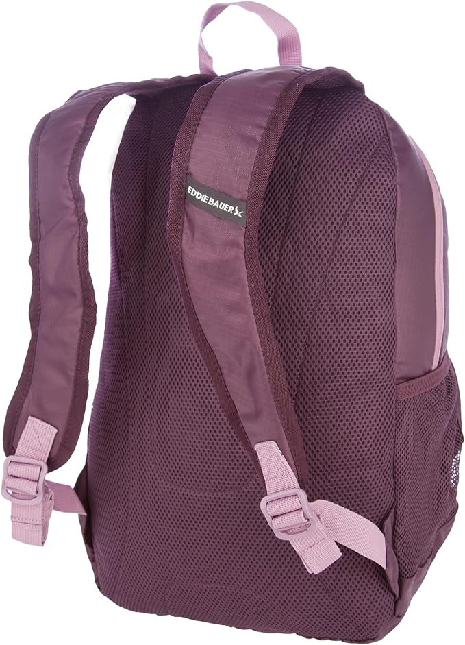 Eddie Bauer Stowaway Packable Backpack | Travel | Outdoor | Lightweight | Foldable | Durable | Ripstop Polyester | 30L - Port Red