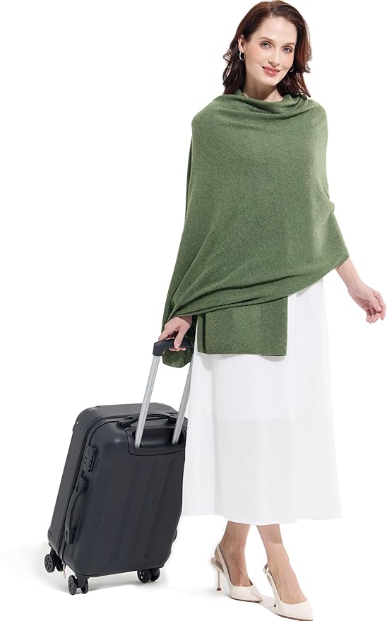 Soft Cashmere Blend Wrap Chic Scarf Stole for Women Wayfarer Travel Extra Large 87"x28"