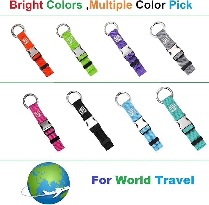 2PCS Heavy Duty Add a Bag Luggage Straps Jacket Gripper,Carry-on Luggage Belt Baggage Suitcase Straps Belts Travel Accessories(Orange)