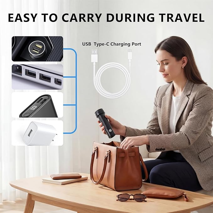 Cordless Electric Vacuum Pump for Vacuum Storage Bags Travel, Travel Air Pump, Portable USB Rechargeable Seal & Compression Bag Pump Space Saver for Clothes, Blankets & Bedding (Without Storage Bags)