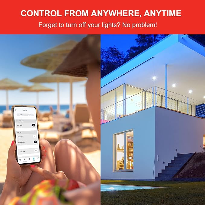 Sengled Alexa Light Bulb, BR30, S1 Auto Pairing with Alexa Devices, Smart Flood Light Bulb that Work with Alexa, Daylight 5000K, E26, Led Lights, 65W Equivalent Recessed, No Hub Required, 4-Pack