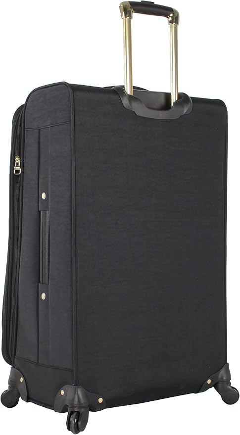 Steve Madden Designer Luggage Collection - 3 Piece Softside Expandable Lightweight Spinner Suitcase Set - Travel Set Includes an Under Seat Bag, 20-Inch Carry on and 28-Inch Checked Suitcase,