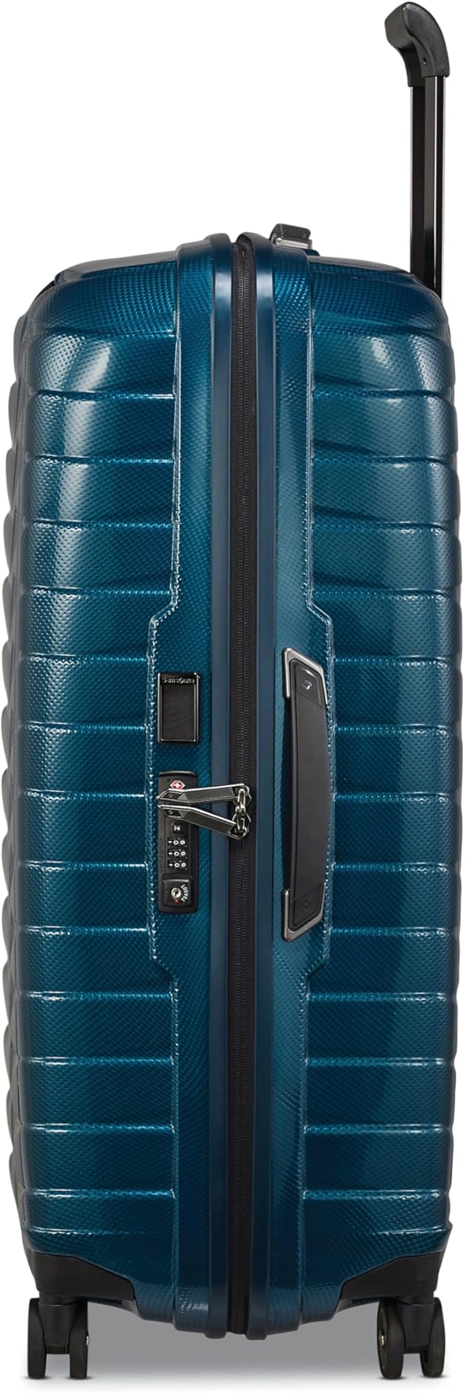 Samsonite Proxis Large Hardside Luggage with Dual Spinner Wheels - Innovative Roxkin™ Lightweight Shell With Ultimate Durability- Includes TSA Lock, Ergonomic Telescoping Handle - Petrol Blue