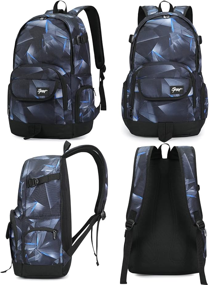 rickyh style School Backpack Travel Bag for Men & Women Lightweight College Back Pack with Laptop Compartmen