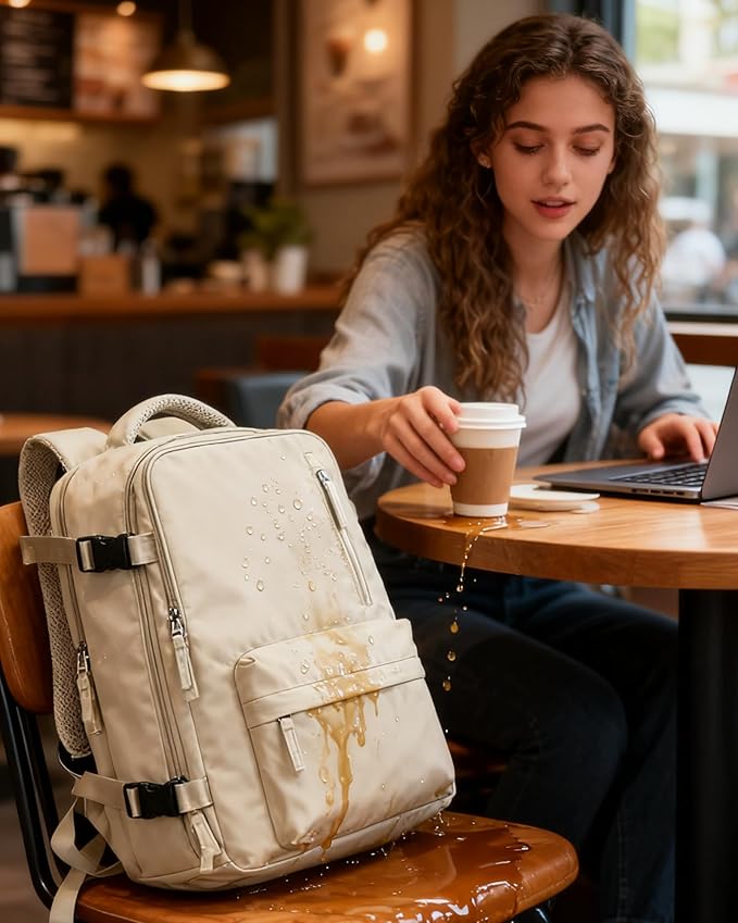 WONHOX Large Travel Backpack Carry on Flight Approved Laptop Work Business Backpack for Women Men Mochila de Viaje