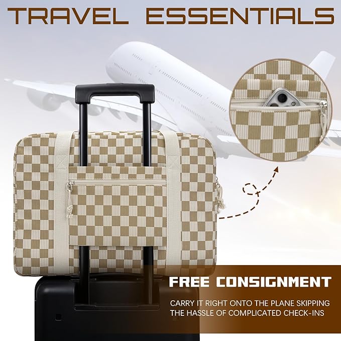 Travel Duffel Bag Foldable Weekender Overnight Bag for Men Women Lightweight Carry on Tote Bag For Spirit Airlines