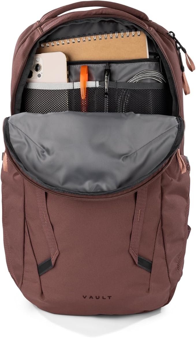 The North Face Women's Vault Everyday Laptop Backpack - PFAS Free, Marron Purple/Pink Clay, One Size