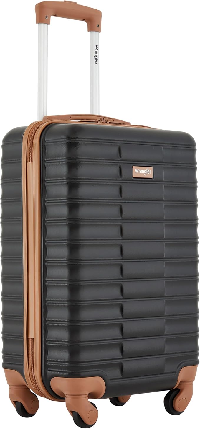 Wrangler 22" Outrider Hardside Carry-On Luggage, Black
