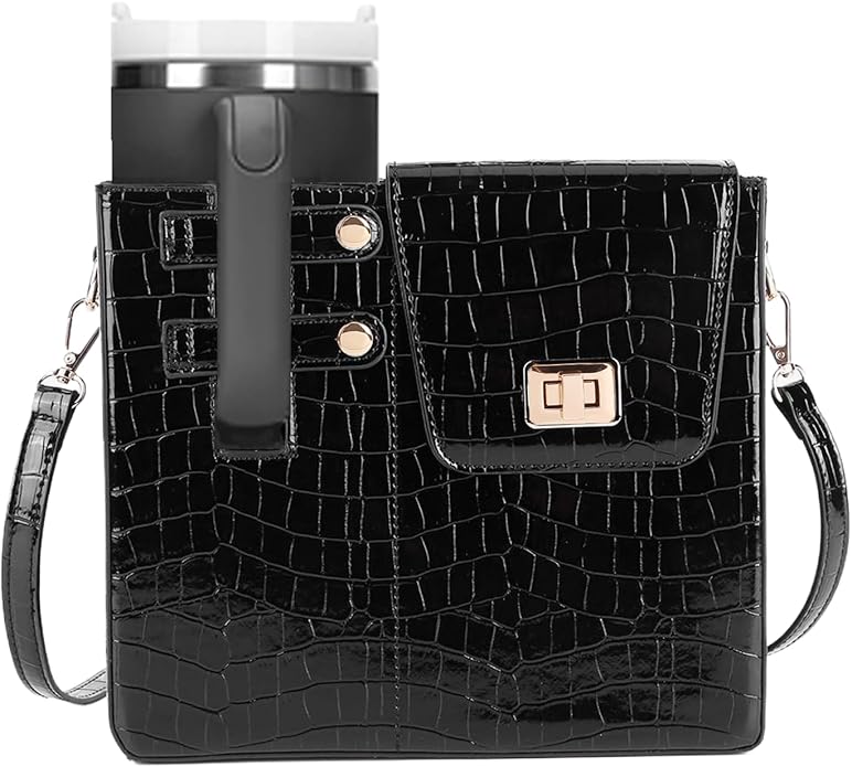 Stanley Purse Cup Holder Bag- Outdoor Portable Crossbody Bag for Stanley Cup Tumbler Purse