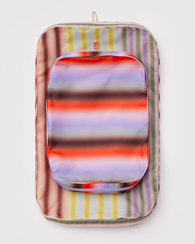 BAGGU Large Packing Cube Set - Gradient Stripes