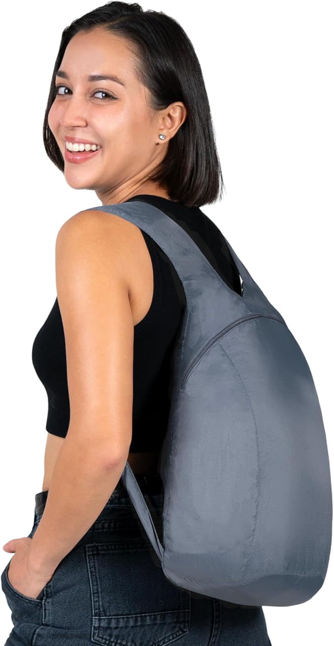 Nanobag Daypack - Ultralight 16L Foldable Travel & Hiking Backpack, Reusable, Packable, Collapsible Bag for Men & Women