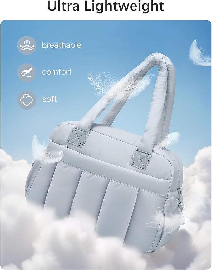oscaurt Gym Bag for Women Lightweight Duffle Bag for Travel with Toiletry Pouch Water Resistant Carry On Weekender Overnight Duffel