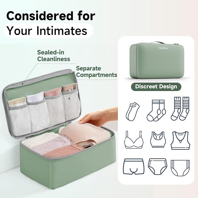 11 Set / 9 Set Packing Cubes for Travel,Gifts for Women Mom Kids,TSA Approved Bags for Makeup, Cosmetic, Toiletry, Organizers for Suitcase Carry On,Cruise Essentials Airplane Accessories,Matcha Green