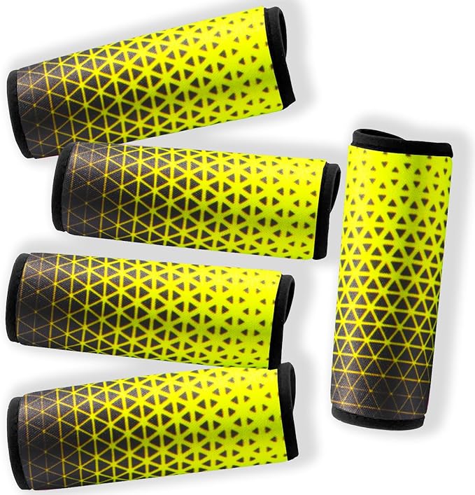 5 Pack Neoprene Luggage Handle Wraps for Suitcase Travel Luggage Tags/Identifiers/Marker/Grips (2.0 Version) (Triangle)
