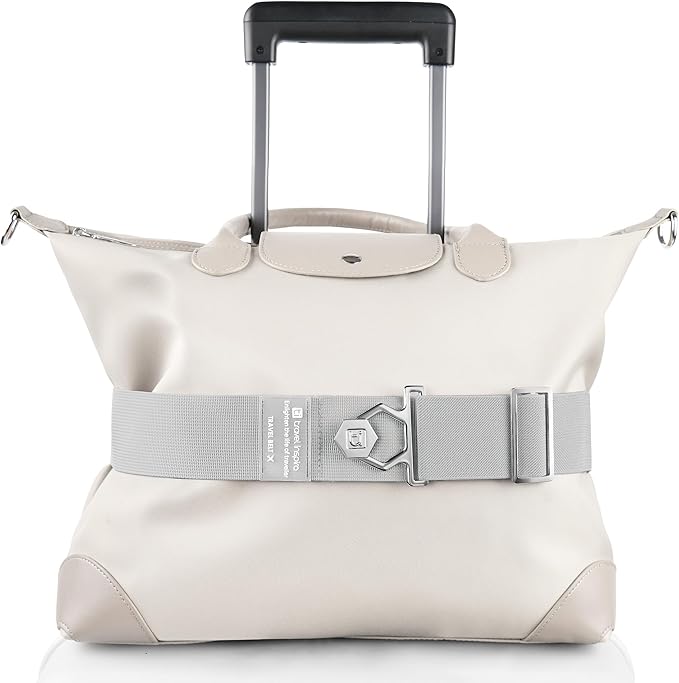 Travel Inspira Travel Belt for Luggage - Stylish & Easy-to-Use Elastic Strap for Suitcases & Carry-On Bags, Adjustable for Secure Travel