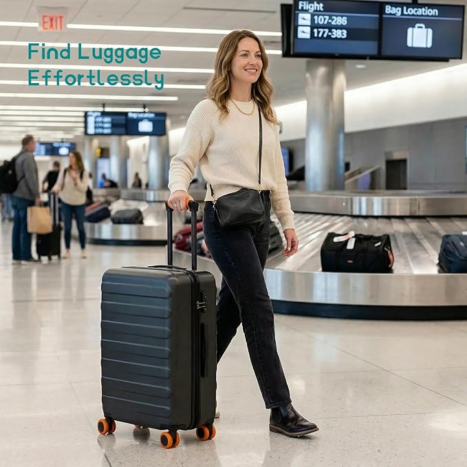 8-Pack Red Luggage Wheel Covers (Fits 2"-2.4" Double Wheels) & 2-Pack Black Handle Wraps - Silicone Tire-Textured Wheel Protectors, Wet-Suit Material Handle Grips for Travel