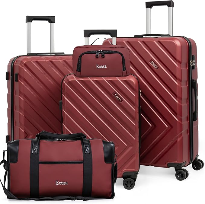 Luggage Sets 5 Piece,Suitcases with Wheels, Hard Case Luggage with Detachable Spinner Wheels,Carry On Luggage Set (5 Piece Sets (20"/24"/28"/DB/TB))