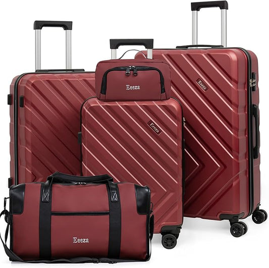 Luggage Sets 5 Piece,Suitcases with Wheels, Hard Case Luggage with Detachable Spinner Wheels,Carry On Luggage Set (5 Piece Sets (20"/24"/28"/DB/TB))