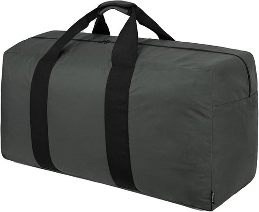 Vorspack Extra Large Duffle Bag for Travel - 100L Duffel Bag for Men Gear Bag for Storage Foldable Weekender Bag for Overnight Camping - Grey