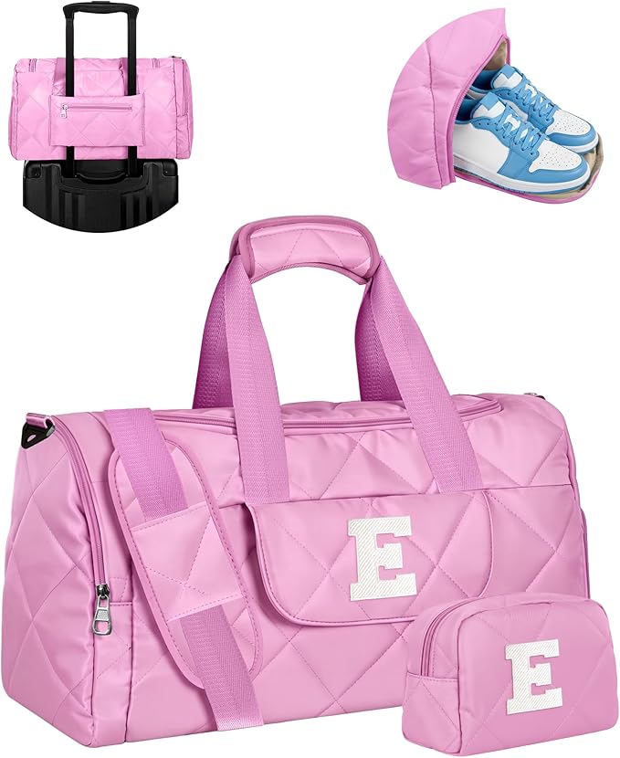 Dance Bag, Birthday Gifts for 8 9 10 11 12 13 14 15 16 Year Old Girls, Kids Duffle Bag, Cheer Gymnastics Bag with Makeup Bag, Girls Trips Gifts Favors, Gift for Teen Girl