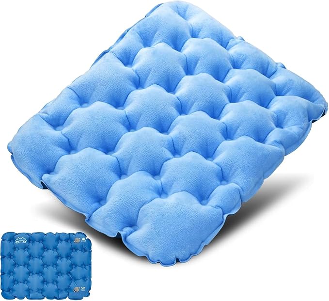 ONTYZZ Inflatable Seat Cushion Lightweight Airplane Seat Cushion Stadium Seat Travel Cushion for Climbing Hiking Office Airplane