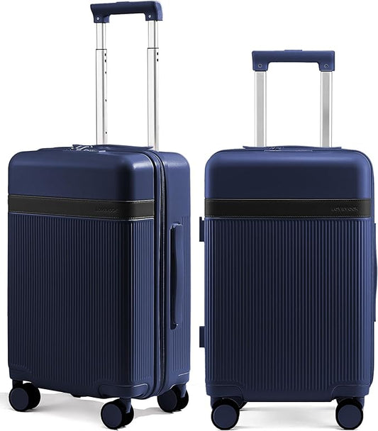 LOVEVOOK Hard Shell Carry On Luggage 22x14x9 Airline Approved with Removable Lining,22 Inch Carry On Suitcase with Spinner Wheel TSA Lock,Lightweight Checked Luggage for Men Women Travel Business Trip