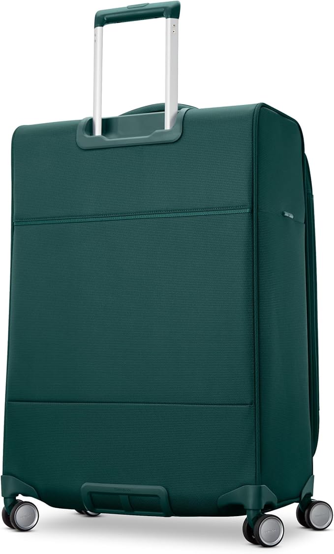 Samsonite UpLIFT Lightweight Medium Checked Softside Luggage with Spinner Wheels - Expandable - Airline-Approved, Polyester Soft Suitcase for Ultra Light Travel - Emerald Green