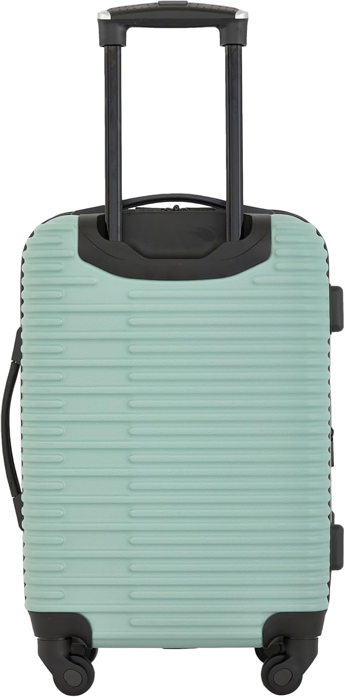 kensie Women's Hillsboro Luggage & Travel Bags Set, Green Granite, 20" Carry-On