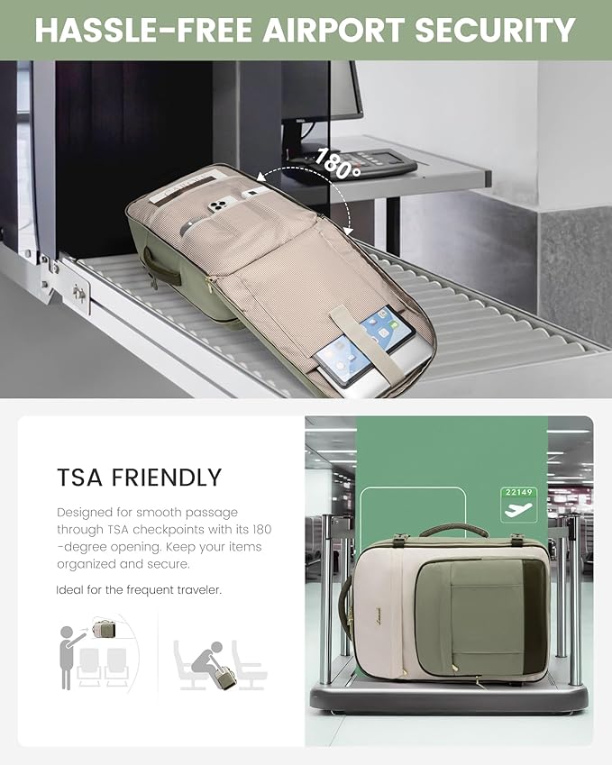 LOVEVOOK Travel Backpack for Women & Men - 17.3 Inch Carry On Backpack & Personal Item Backpack for Airlines, Spacious and Durable Design, with 3 Packing Cubes