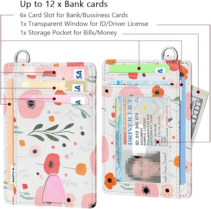 FurArt Slim Minimalist Wallet, Front Pocket Wallets, RFID Blocking, Credit Card Holder for Men